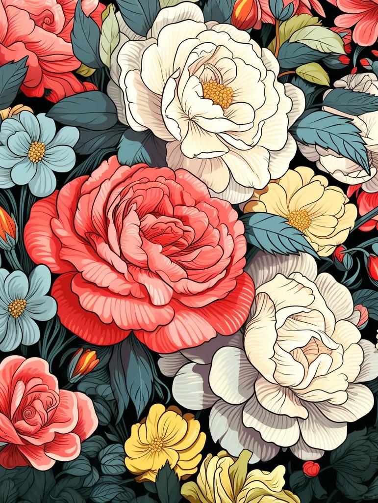 5D DIY Алмазная картина Пион Красочные цветы Стразы Картина Вышивка Гибискус Наборы Художественная мозаика Украшение дома