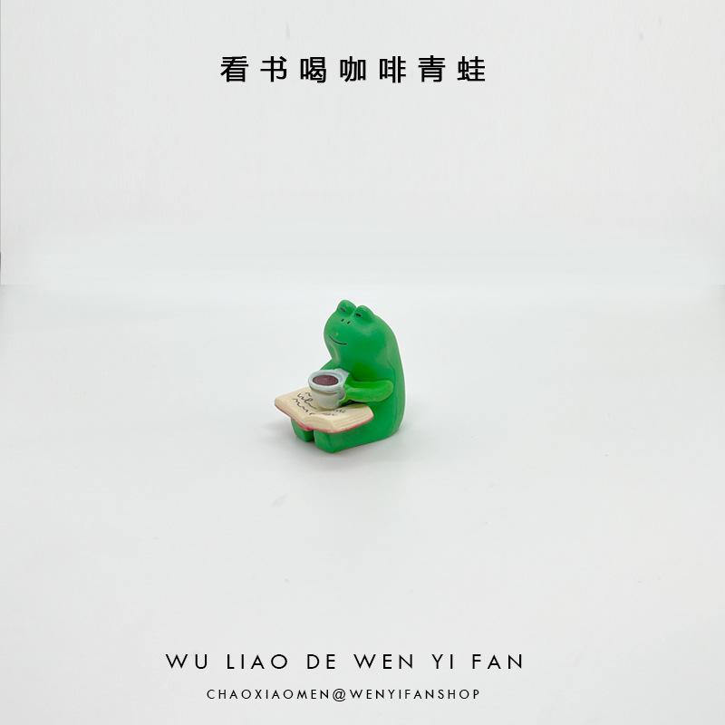 Кресло-качалка, украшение для отдела оздоровления лягушек, рабочее место у компьютера, поверхность стола, декоративные товары, маленький подарок для снятия стресса