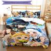 3pcs Genshin Impact characters pattern bedding set duvet cover set includes duvet cover &pillowcases, perfect all season bedroom decoration & gift