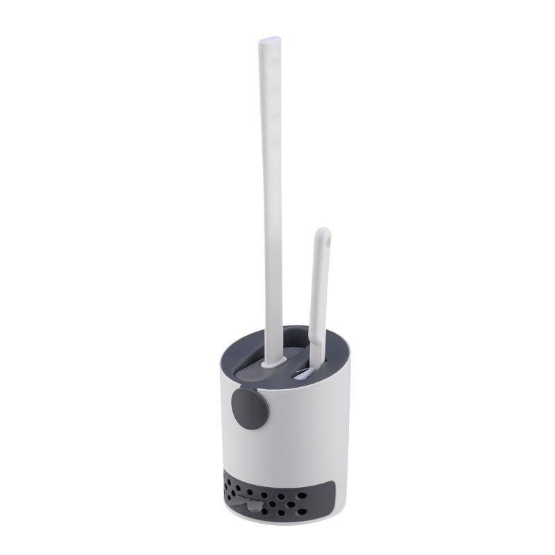 Wall-mounted Toilet Brush And Holder Set For Bathroom Flexible Toilet Bowl Brush Head With Soft Bristle For Effective Cleaning Bathroom Accessories