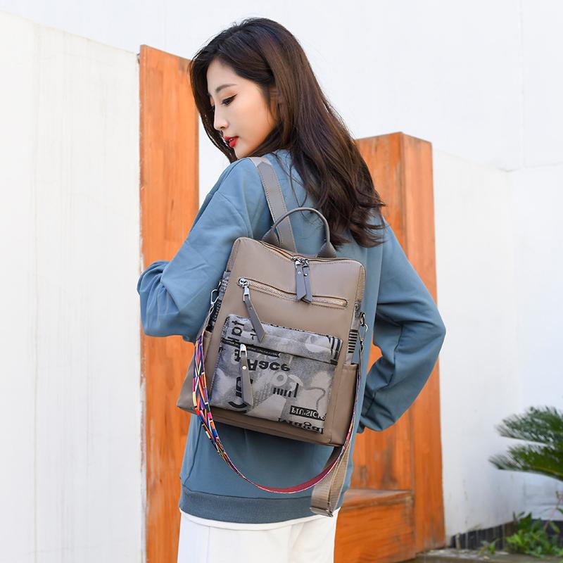 Женский рюкзак в стиле пэчворк, оксфордские рюкзаки, большой вместительный противоугонный рюкзак, высококачественный водонепроницаемый рюкзак