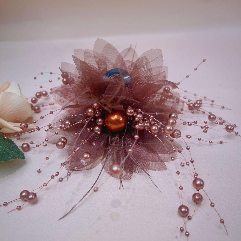 Кисточка зажим для захвата блестки волосы коготь модные цветочные заколки для волос женские