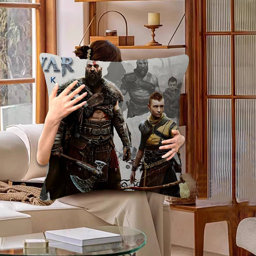Подушка для видеоигры God Of War Подарок Декор для дома и офиса Подушка для спальни Дивана Автомобильная наволочка