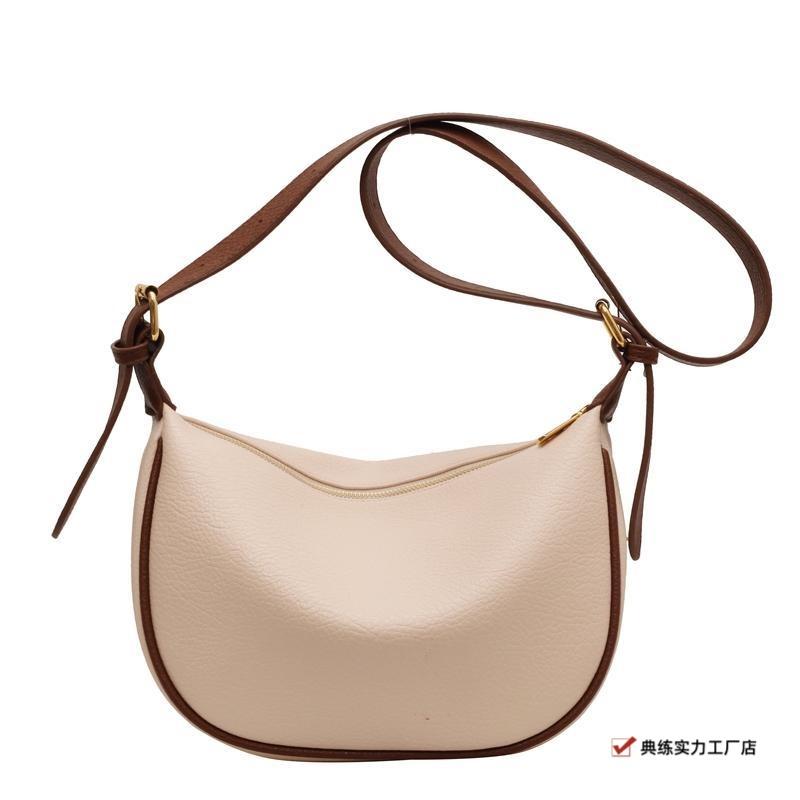 Stylish and Simple Bag Women's New Popular High-end Shoulder Saddle Bag Casual Versatile Dumpling Bag Messenger Bag