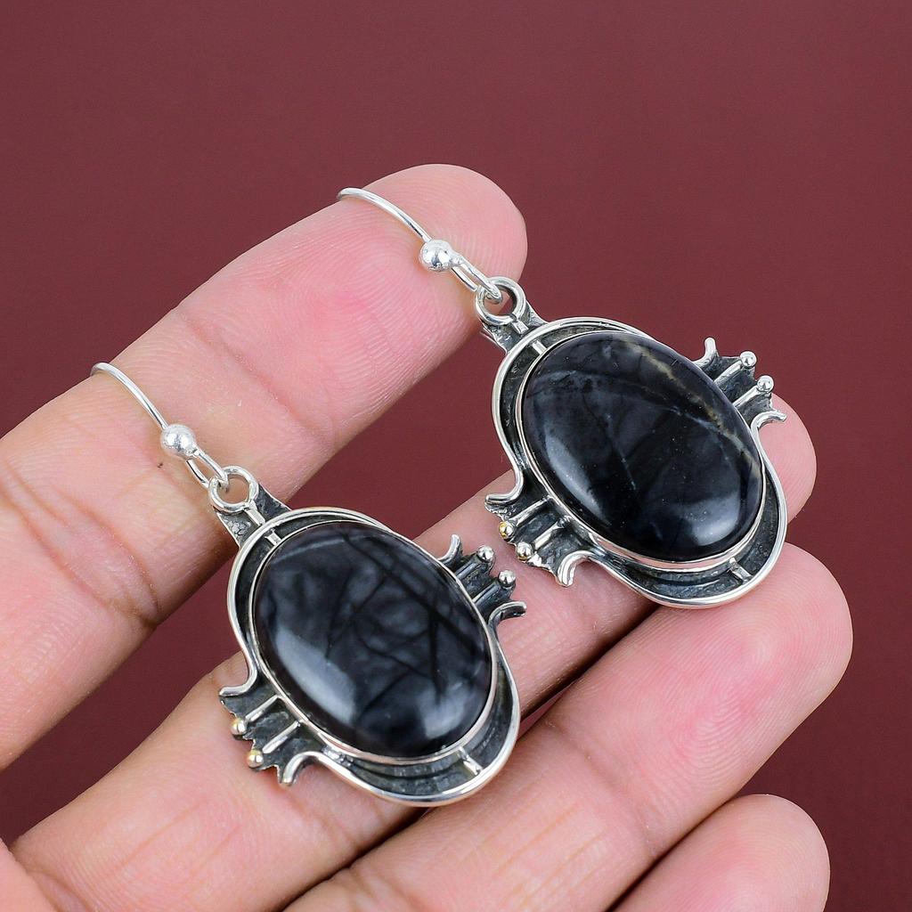 Picasso Jasper Earrings Very Pretty Gemstone Earrings Decent Jewelry 925 Sterling Silver Earring Handmade Earring Boho Jewelry Gifts For Mom