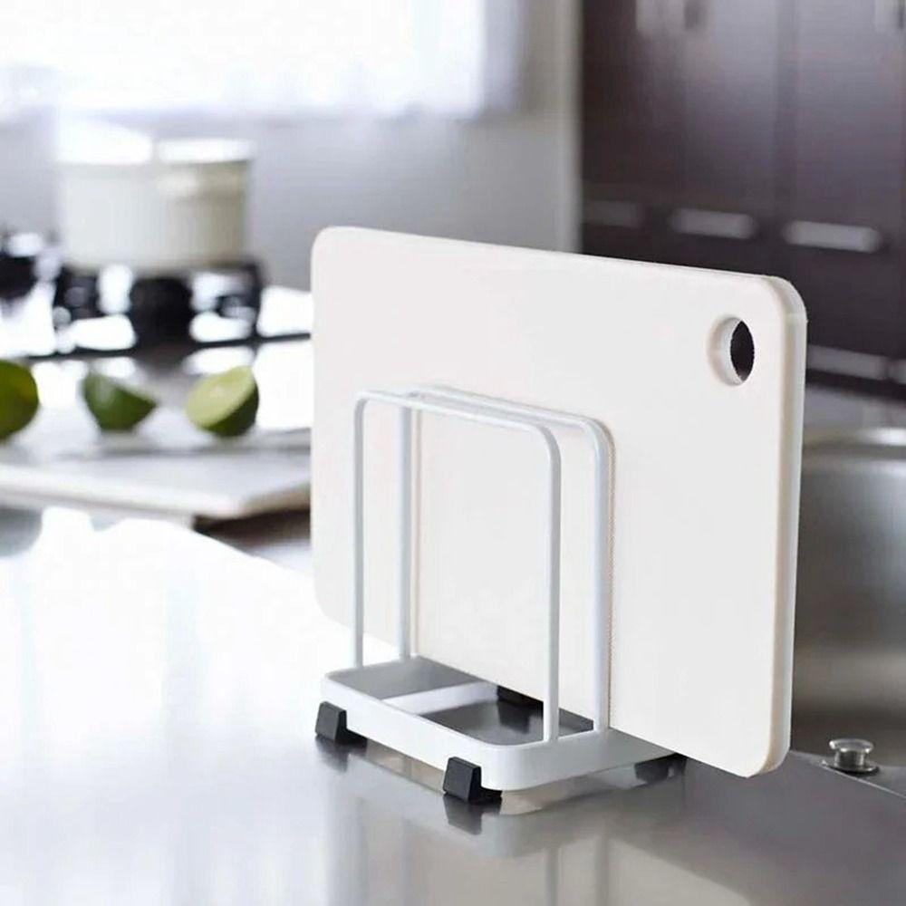 Black/White Vertical Finishing Storage Drain Tray Stainless Steels Dish Drying Shelf for Kitchen