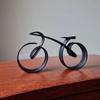 Wire Framed Bicycle Sculpture Minimalistic Simple Style Fine Workmanship Home Decoration Bike Silhouette Ornament
