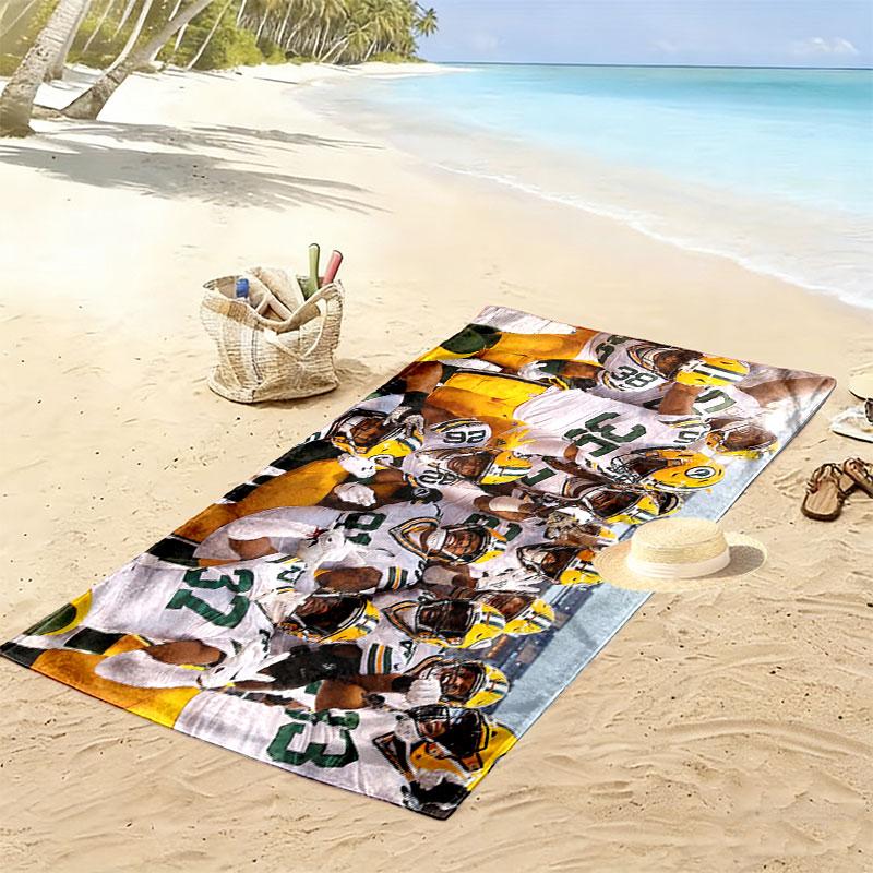 Steelers Players Print Beach Towel, Large Soft Quick Dry Towel for Beach Camping Swimming