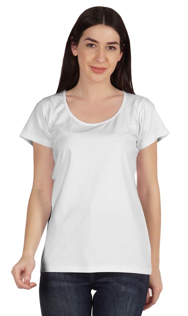 Inkmeso Scoop Neck Basic Tee Casual Short Sleeve Cotton Plain Tshirt Top