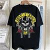 Guns N 'Roses Night Pound Хлопковая Ретро Футболка Летняя Свободная Нишевый Модный Бренд Короткие Рукава для Мужчин и Женщин Футболка