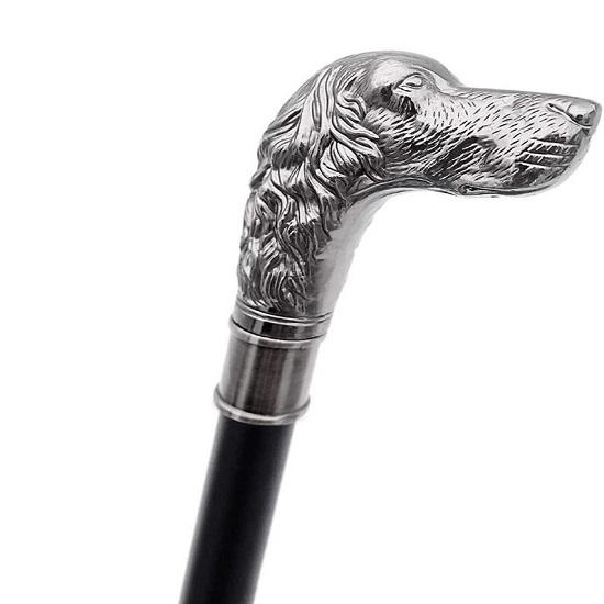 Морской Новый TAN DOG Head Victorian Wands латунная ручка трость-трость подарок X Mass Gift 2 раза черная трость