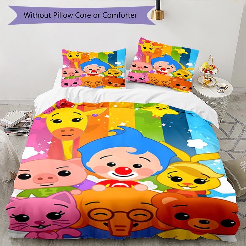 3pcs Flim Flim1 Design Cover Set - HD Printed Bedding with 1 Cover and 2 Pillowcases - Perfect for Home and Dorm Decor