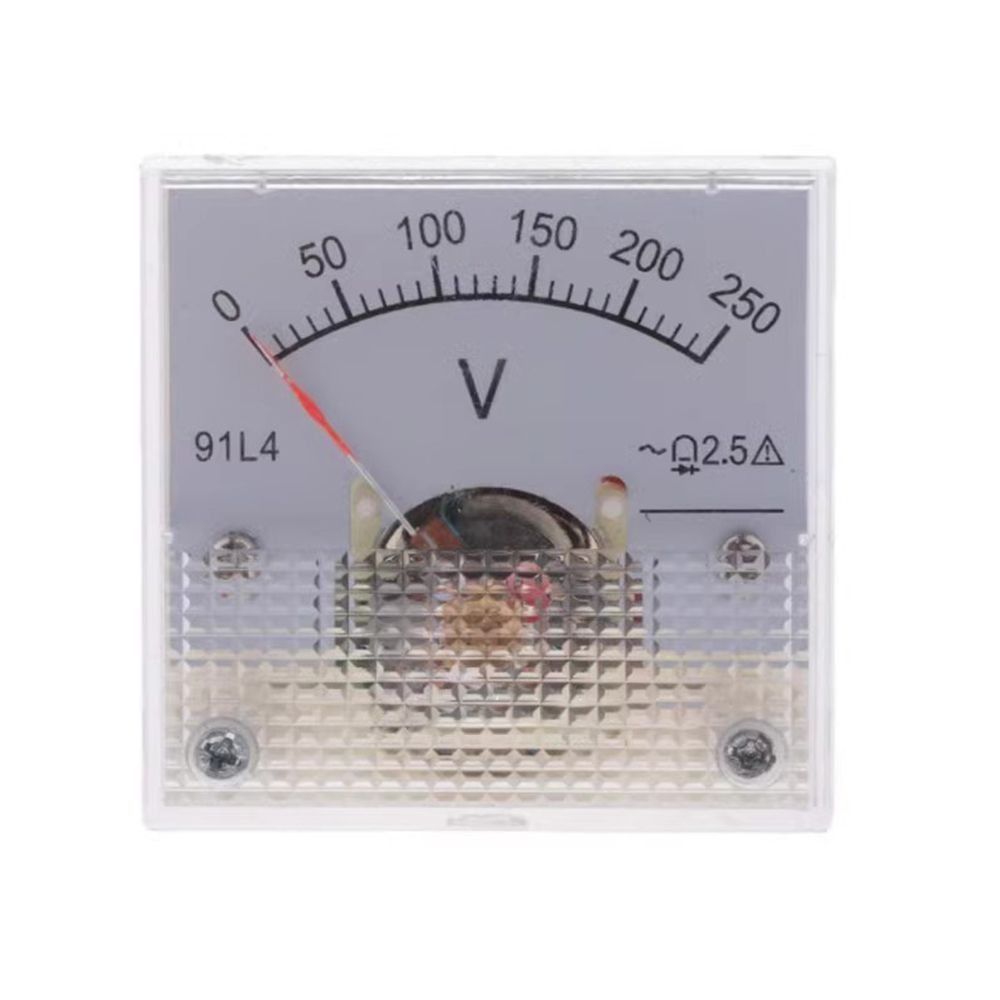91L4 Pointer Type DC Voltmeter Square Analog Panel Voltage Gauge Voltage Meter Generator