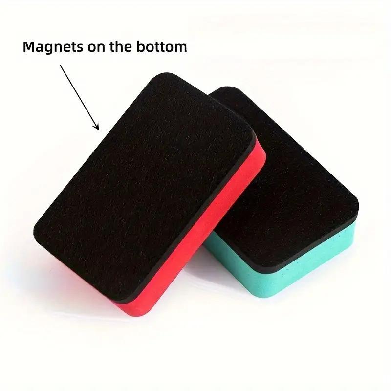 10pcs Reusable Magnetic Whiteboard Erasers EVA Blackboard Erasers Cleaning Wiping Tools Teachers Home Office Blackboard Erasers