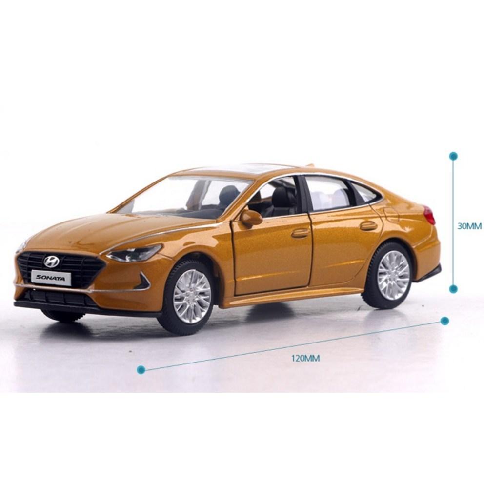 WELLY Hyundai Sonata DN8 Металлическая модель автомобиля - Золотой