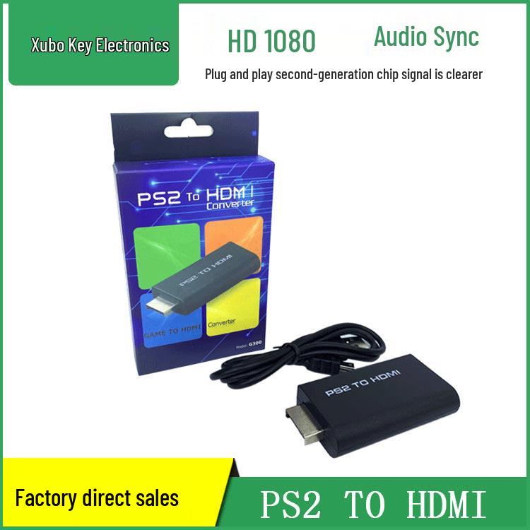 Адаптер PS2-HDMI с аудиовыходом и питанием для зеркального отображения экрана телевизора.