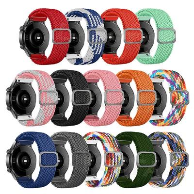 Плетеный нейлоновый ремешок 20 мм 22 мм для часов Realme Watch 3/2/2 Pro S/S Pro, эластичный ремешок для часов для Samsung Huawei Amazfit Smartwatch Band