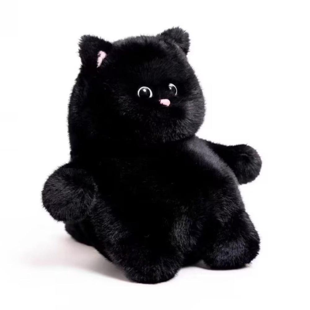 Chubby Shape White Cat Plush Toy Soft Toys Cat Doll Ideal Gift Stuffed Animal Home Decor