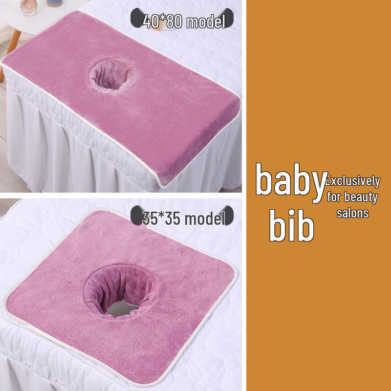 Индивидуальный набор для салона красоты: Утолщенные полотенца для массажной кровати и подушки с отверстием для лица