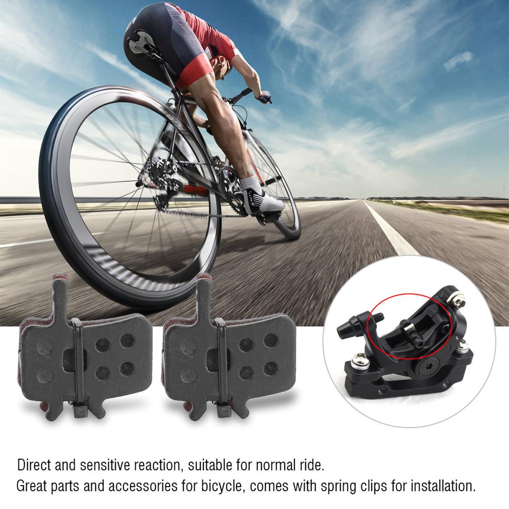 4 Pairs Resin Semi Metal Bicycle Disc Brake Pads Bike Brake Parts Brake Pad Set