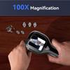 Easy Carry Pocket Magnifiers Build In LCD Display Small 2inch Screen Digital Magnifying Glass Plastic for Adults Kids