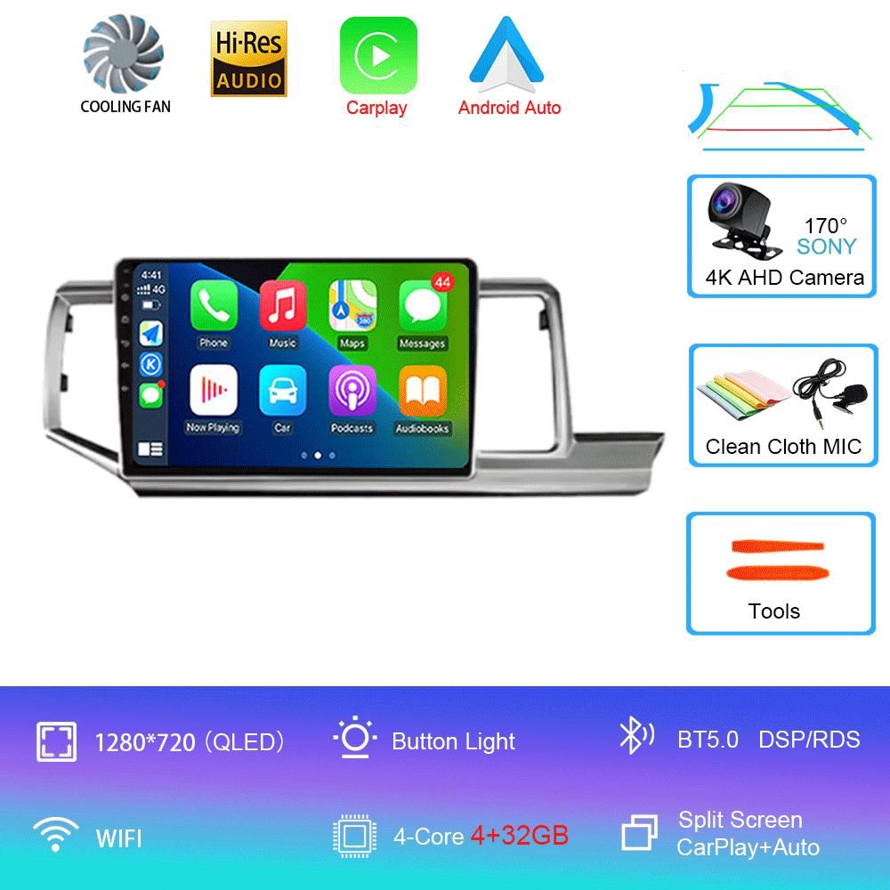 For Honda Stepwgn RHD 2009 - 2015 Android 14 Car Radio GPS Navi Multimedia Video Player Stereo Carplay Auto QLED DSP 2din DVD