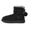 UGG Мини Bailey Bow Pom 'Черный' Женские (унисекс) Снегоступы 1125382 ЧЕРНЫЙ