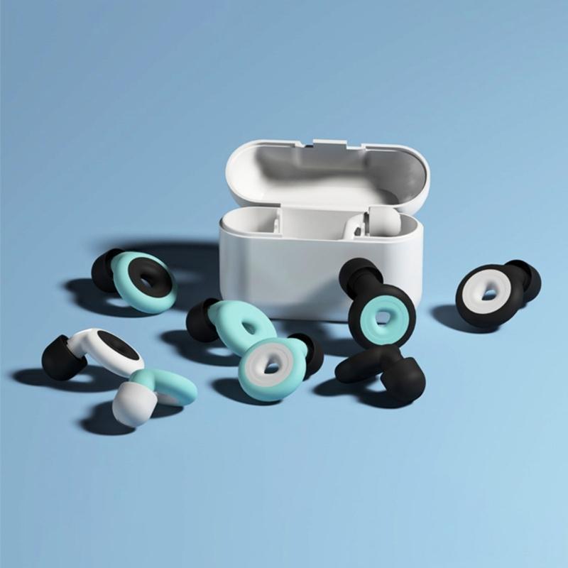 Noise Reduction Silicone Earplugs Anti-noise Hear Protect Ear Plugs Isolate the Noise for Sleep at Ease Working Ear Plug