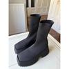 Brand  Gothic Style Sexy Elegant Chunky Platform Women Ankle Boots Big Size Walking Comfy Woman Shoes Platform Boots D315