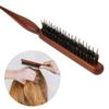 Wooden Handle Pointed Tail Comb Durable Boar Bristle Comb Fashion Fluffy Hair Beating Comb