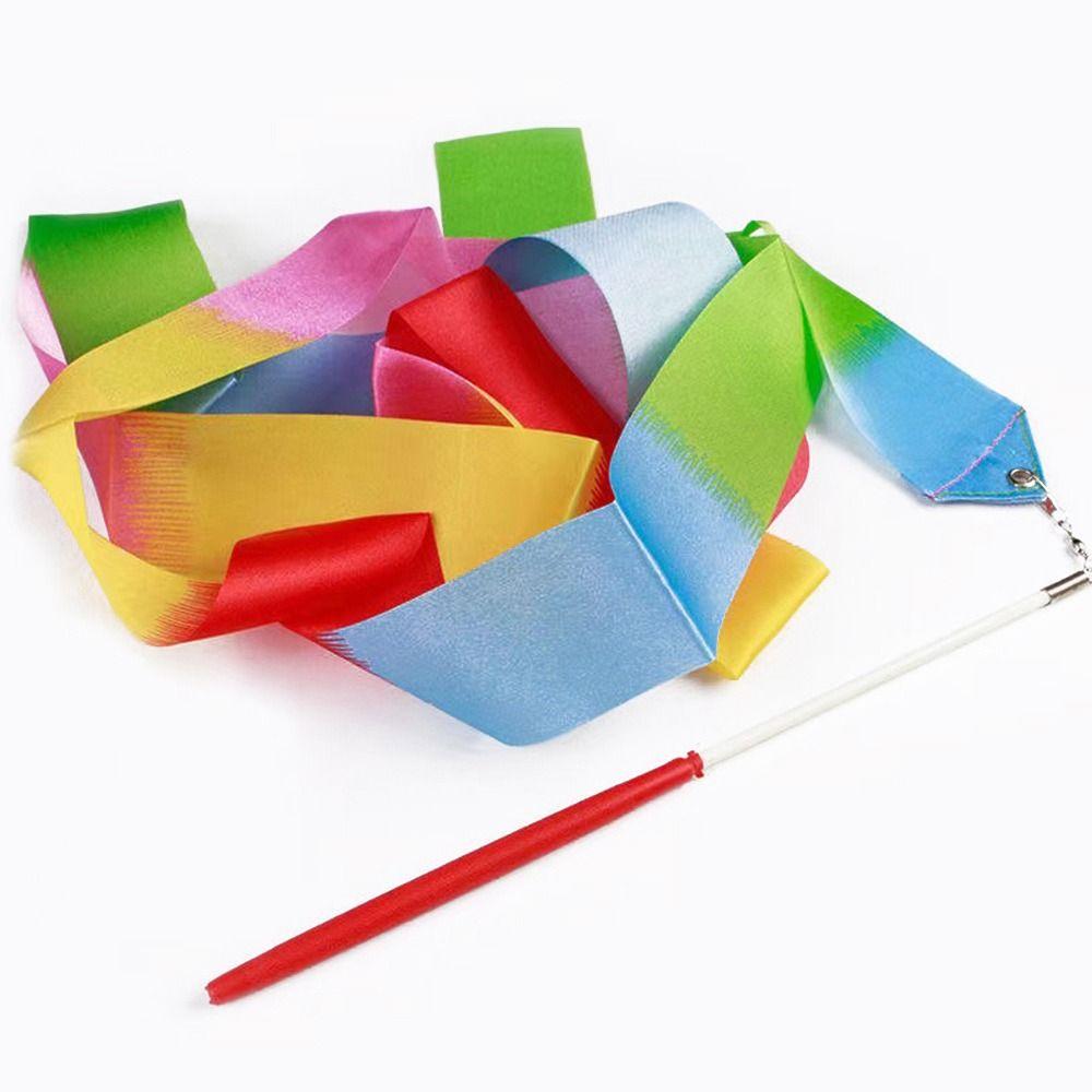 Ribbon Colorful Gym Ribbons Rhythmic Art Training Artistic Gymnastics Ribbon Dance Ribbon