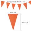 1/2 Pcs Pennant Banner Flags String Triangle Hanging Triangle Bunting Flags for Wedding Birthday Party Decorations 100 Ft Orange