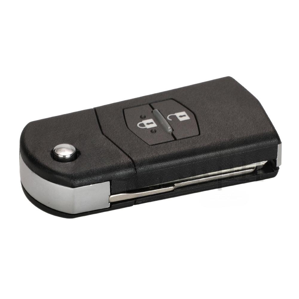 433MHz Folding Remote Key Car Starter ID63-80bit For Mazda 2 3 5 6 Mitsubishi System SKE126-01 SKE126-A1 3/2 Buttons