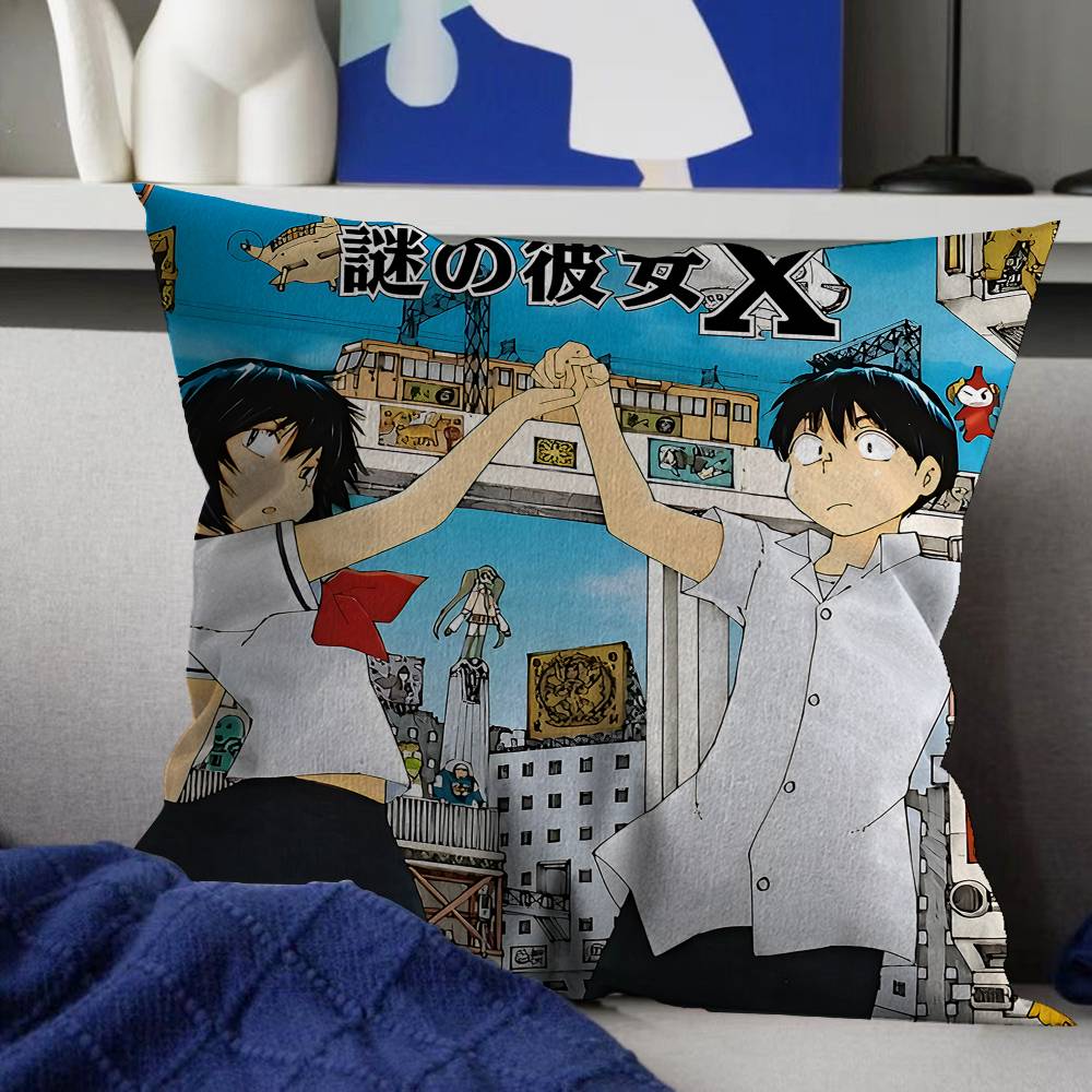 Mysterious Girlfriend X Urabe Mikoto Pillow Cushion Cover Pillowcase Living Room Sofa Home Decor Customized