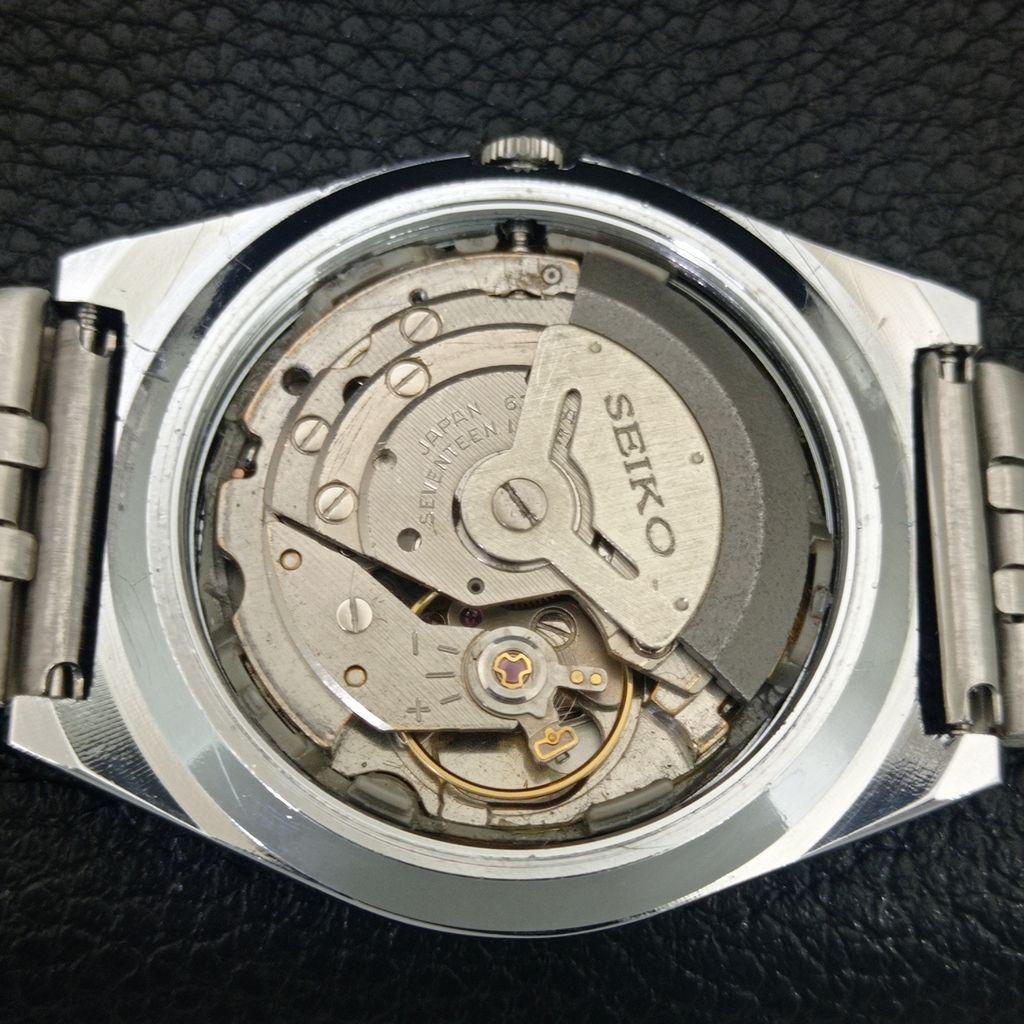 АВТОМАТИЧЕСКИЕ ВИНТАЖНЫЕ ВОССТАНОВЛЕННЫЕ SEIKO 5 6309A ЯПОНИЯ МУЖСКИЕ ОРАНЖЕВЫЕ ЧАСЫ a442568-1