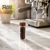 Мини-банка Talos Glass с деревянной крышкой, влагостойкий портативный маленький контейнер, для кофейных зерен, чая, сахара, специй, кухонный органайзер