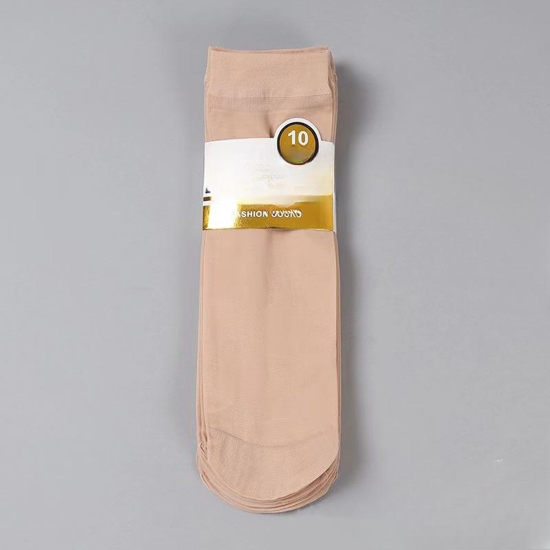 Мужские летние шелковые носки-гольфы - 10 пар, тонкие и дышащие