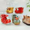 Керамическое рукоделие Маленькие сапожки Форма обуви Цветочный горшок Ваза для цветов Контейнер для ручек Настольное хранение Горшок для посадки суккулентов Домашний декор