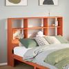 VidaXL Headboard with Storage Wax Brown 120cm Solid Pine Wood, Wooden Headboard, Headboard with Storage, 855668