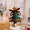 Рождественский кулон-колокольчик, фланелевая праздничная подвесная подвеска с колокольчиком, домашний декор, рождественская подвеска