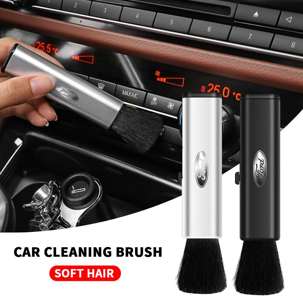 Car Dust Sweeping Cleaning Soft Brush Dust Removal Interior Accessories For Ford Ranger Mustang Kuga Mondeo Fiesta Explorer MK2