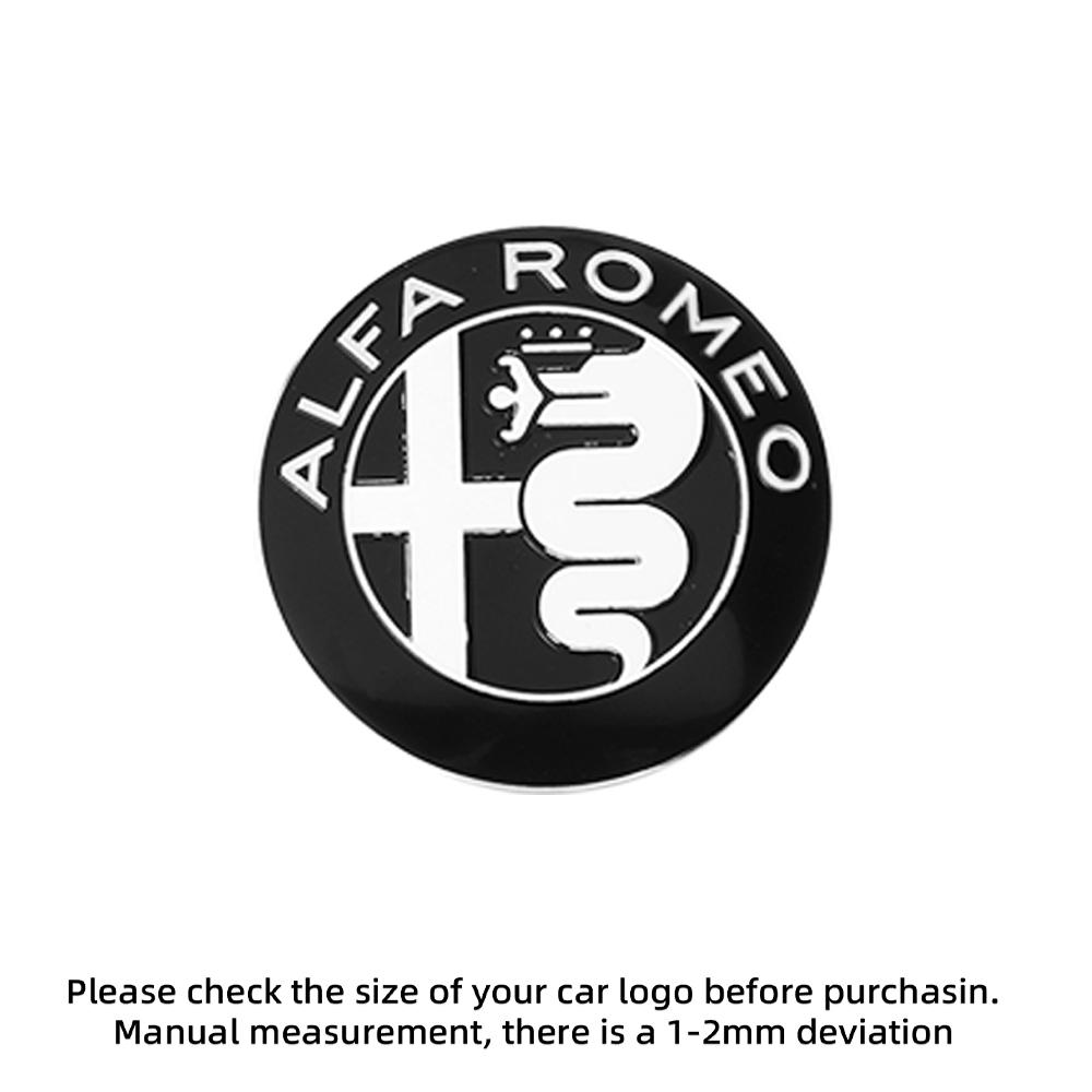 2026 Hot Sticker 3D Metal Car Front Grille Fender Badge Auto Exterior Accessories For Alfa Romeo Giulia Stelvio Giulietta 156 15