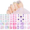 New Toe Nail Stickers 3D Manicure Stickers Toenail Bronzing Imitation Diamond Girl Cute Nail Polish Film Manicure Stickers