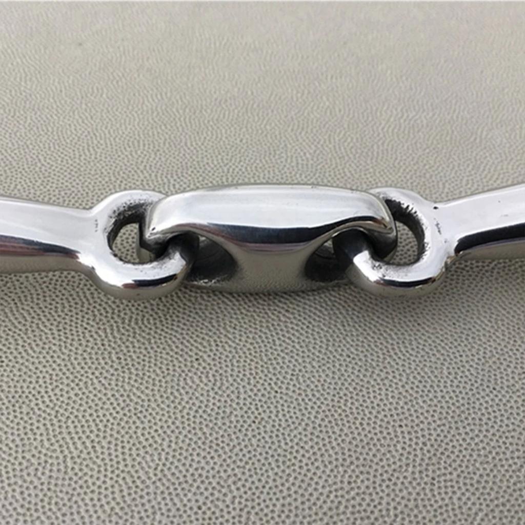 Нержавеющая сталь Gag Bit Конский трензель Сочлененный рот 3 кольца Continental Gag Bit Свободные кольца Конное снаряжение Простота в использовании