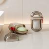 Transparent Soap Box with Drainage Function And Lock Design Dustproof Leakproof Travel Soap Case Portable Soap Holder Business Trip Soap Container