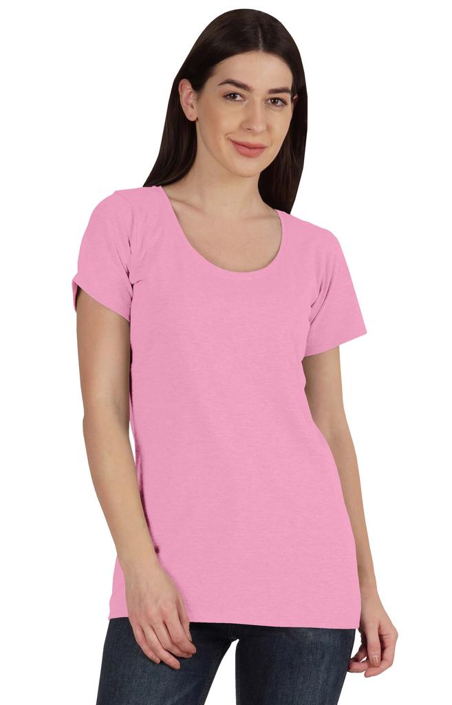 Inkmeso Inkmeso Womens Scoop-Neck T-shirt Short Sleeve Summer Basic Tee