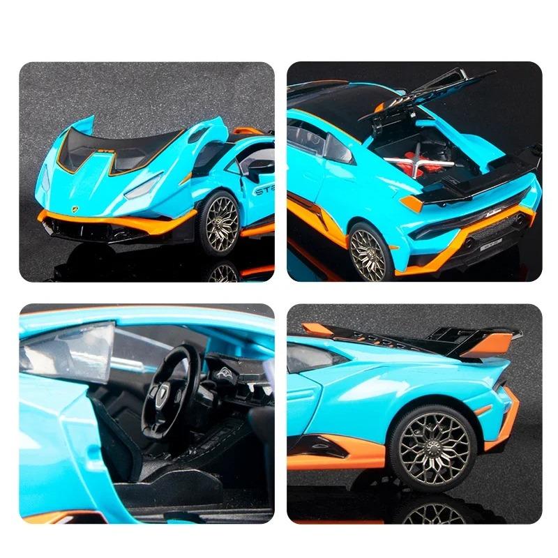 1/32 Lambos Huracan STO литая модель игрушечного автомобиля литые металлические литые игрушки для детей автомобиль со звуком и светом
