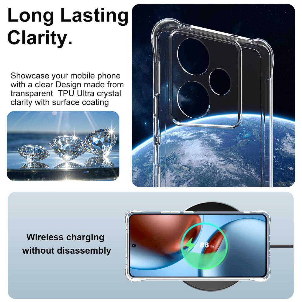 For Realme GT7 5G Phone Case IMAK Shock-resistant Soft Case