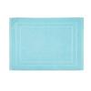 Tapis De Bain - 50 X 70 Cm - 100% Coton - Bleu Aqua - Lavable En Machine