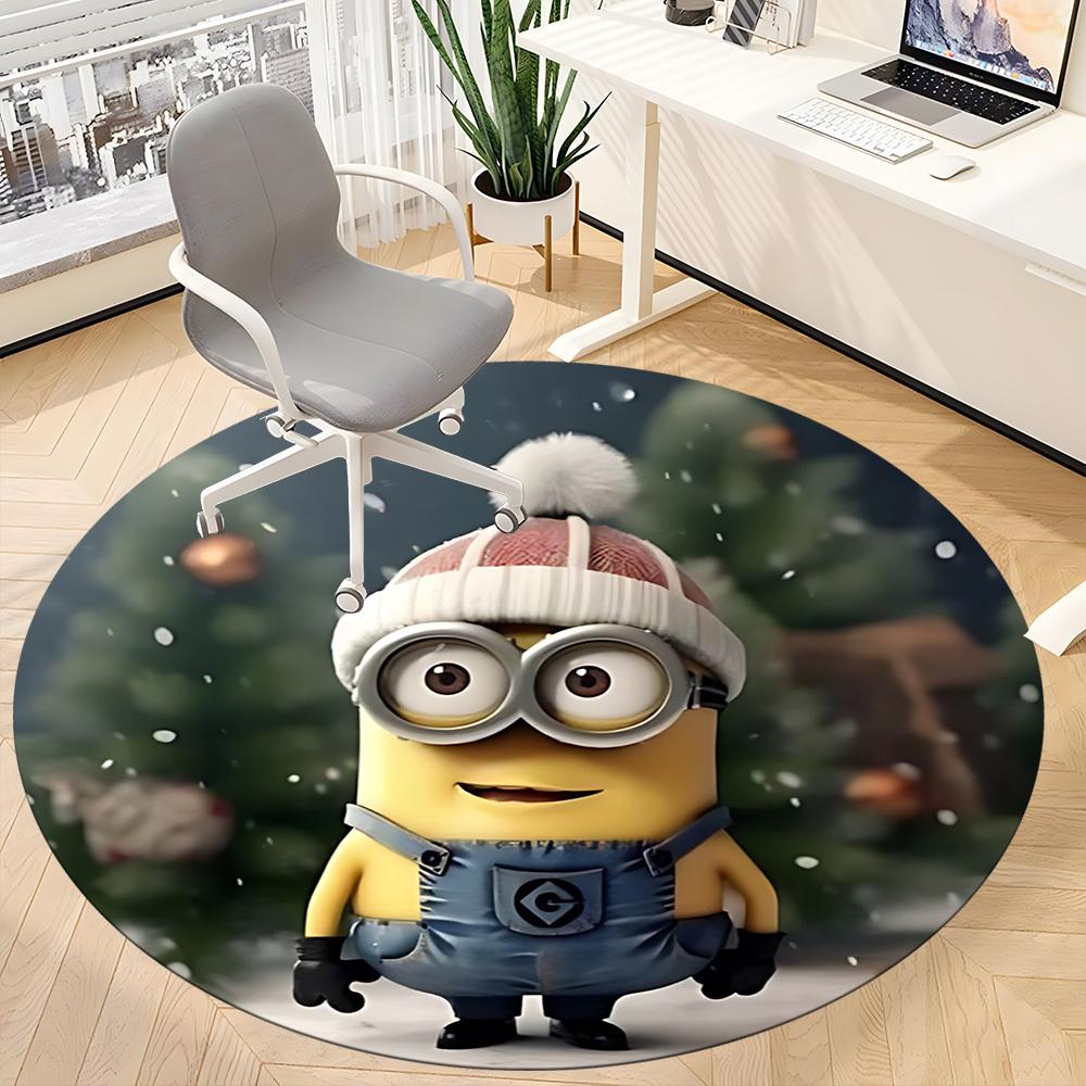 1pc Minion Christmas Chair Carpet for Office Non-Slip,Machine Washable Rug for Office, Room - Holiday Decor - Machine Made yy251017258